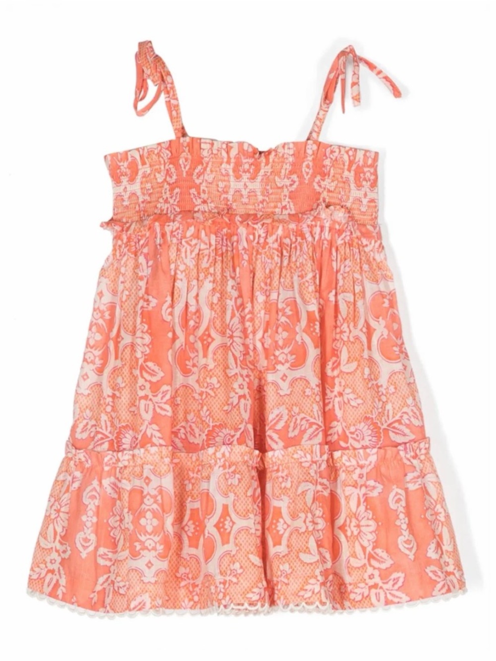 Zimmermann Girls Raie Shirred Floral Dress